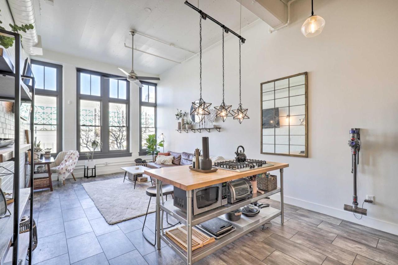 Chic Slc Downtown Studio Loft Walk To Shops سالت ليك سيتي المظهر الخارجي الصورة